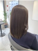 【お客様スタイル】白髪ぼかしグレージュカラー×艶髪ミディアム