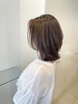 リノ ヘアー デザイン 河原町三条(Lino Hair Design) 透明感ベージュのくびれスタイル♪