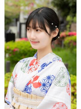 バサラ 池袋店(VASARA) シニヨンスタイル♪着物ヘア/浴衣ヘア/卒業式ヘア/成人式ヘア