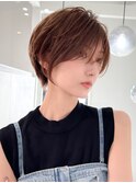 ショート/ハイライトカラー/白髪/白髪ぼかし/くびれヘア/大宮