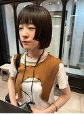 【表参道sheta小林】切りっぱなしボブ顔まわりカット前髪あり