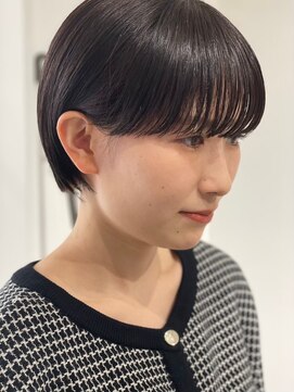 ジュベ 別府店(juve.) 別府ショートボブ顔まわりレイヤーカット髪質改善カラー30代