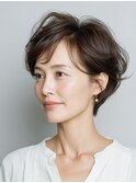 クラゲヘアー/小顔/ココアベージュ/オリーブグレー/川西