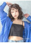 柔らかブラウンウェーブ/ダブルカラー