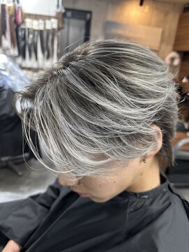 LAFFメンズサロン　バレイヤージュ×ハイライト　 メンズバレイヤージュ/メンズシャドールーツ/メンズハイライト