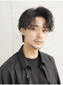 銀座シャドウパーマツイストスパイラルパーマセンターパート眉毛