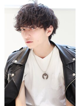 リップスヘアー 銀座(LIPPS hair) ツーブロックビジカジクラウドマッシュサイドパートショート