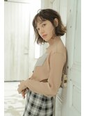 大人かわいい/西宮/小顔/ハンサムショート/きりっぱなしボブ