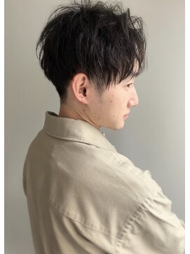 エル セルカ 高田馬場(el CERCA) 無造作センター分け×ツーブロックマッシュスタイル【高田馬場】