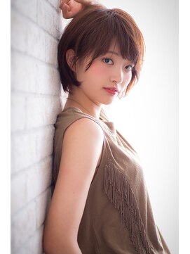 ヘアーアートシフォン 池袋西口店(Hair art chiffon) ショートウルフナチュラルストレートミントグリーンストリート