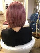 ミエル ヘア 新宿(miel hair)&nbsp;〈mielhair新宿〉艶　ピンク　ボブ　TOKIO　ダブルカラー