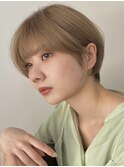 大人ショート/グレージュカラー/似合わせカット/髪質改善[登戸]