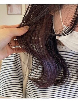 ペレ 栄店(PELE) インナーカラー　ラベンダーピンク　ピンクブラウン　モードヘア