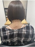 乾かすだけで内側にまとまるボブ