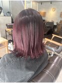 【高野】イメチェン/フルバング/似合わせカット/レッドブラウン