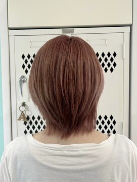 マティーナ ヘアー 池袋(Matina hair) 【ショートウルフ×ピンクベージュ】池袋美容室