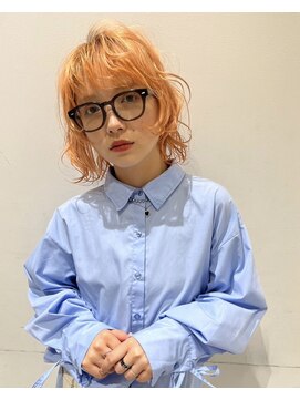 リンイチマルサン(Lin.103) レイヤーカット×オレンジカラー