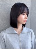◇ボブ 縮毛矯正 顔周りカット 表参道 髪質改善