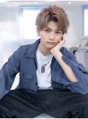 束感モテるツーブロックセンターパートニュアンスパーマ