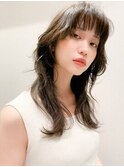 20代30代40代大人ヘア/レイヤーロング/グレーベージュ