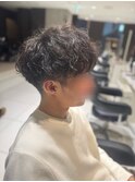 メンズマッシュ×波巻きスパイラルパーマ