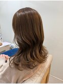 レイヤーロング/ブラウンベージュ/くびれロング