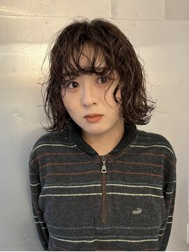 スタニング 渋谷(STUNNING.) ボブパーマ ニュアンスパーマ ゆるめパーマ