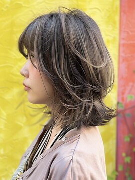 アルトリスト(Altruist Aging×HAIR&SPA) ★ダークアッシュ大人ガーリーボブ着物ミディアムレイヤーカット