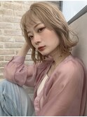 ミルクティーベージュ×切りっぱなし