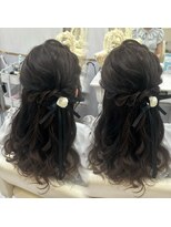 ヘアセットアリエス(aries)&nbsp;ハーフアップ