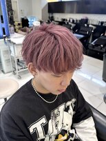 エアー 銀座タワー(AIR)&nbsp;メンズカット/ハイトーンカラー/ピンク/ブリーチ