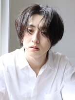 ルーシー 渋谷(LUCEY)&nbsp;センターパートフェザーパーマシャドウパーマメンズパーマ