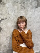 ヒストリー 元住吉(History)&nbsp;ナチュラルバング☆フリンジウェーブカールスタイル