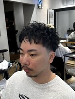 ザデイ カットアンドカルチャーショップ(THE DAY CUT&CULTURE SHOP)&nbsp;無造作ダウンバングショート【テーパーフェード】