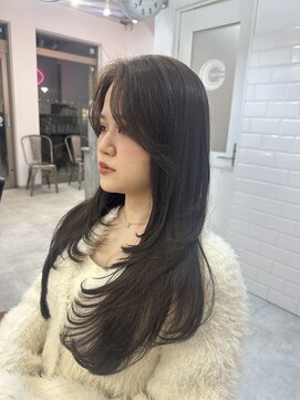 キャプチャー 海老名(capture) レイヤー/髪質改善/顔まわりカット/韓国/10代20代30代