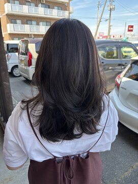 ヘアリゾートハピネス ベース残してハイライト