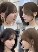レイヤーカット 韓国ヘア 顔周りカット高島大登