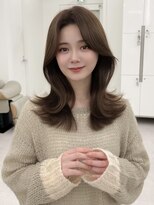 アマトウキョウスマートサロン(AMA TOKYO×Smart Salon)&nbsp;くびれミディアムレイヤー/顔まわりカット/美髪レイヤーカット