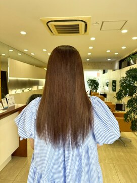 ディーコ(IDEEK) 髪質改善ストレートロング 春先取りブラウン 【平針駅近く】