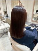 髪質改善ストレートミディ/ブラウン/王道モテ髪 #武蔵小山美容室