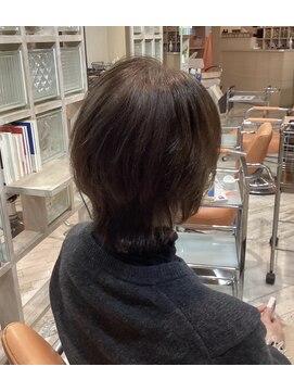 アシャ ヘアー ソリューション 神戸店(asha hair solution) イメチェン/ピンクベージュ/アンブレラカラー/前髪/摂津本山