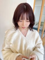 コミレ(COMILE)&nbsp;ピンクラベンダーブラウン髪質改善/縮毛矯正/上前津