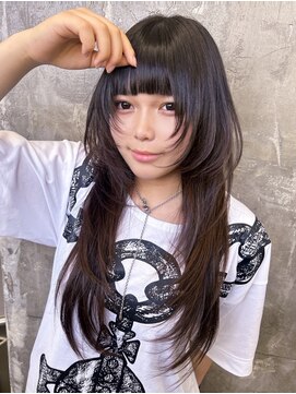 キング 心斎橋店(K!ng) 縮毛矯正髪質改善レイヤーカットトリートメントダブルカラー