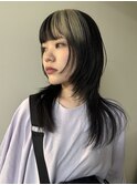 ハッシュカットレイヤーカットデザインカラーミックスカラー