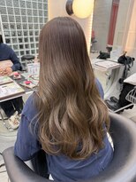 ロンドポレール 北千住(Lond polaire)&nbsp;ラテグレージュ顔周りレイヤーボブ韓国巻き結べるレイヤーカット