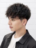 ゼロスバーバー(0's BARBER SHOP)&nbsp;ツイストスパイラル/メンズパーマ/アップバング/ツーブロ