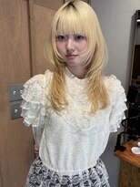 ヨハク 大阪梅田中崎町(yohaku)&nbsp;【MIHO】ハッシュカット×ブロンドヘア