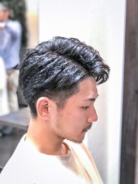 オムヘアーバイグルーマーズ(HOMME HAIR by GROOMER/S) #アップバング#ビジカジ#2ブロック#サイドパート#homme2nd櫻井