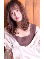 オリーブフォーヘアー(olive For hair) くびれセミディ×小顔無造作カール/小顔/髪質改善/20代30代40代