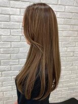 グランシュ 青葉台店(GranCieux)&nbsp;ロングストレート×ミルクティーベージュ